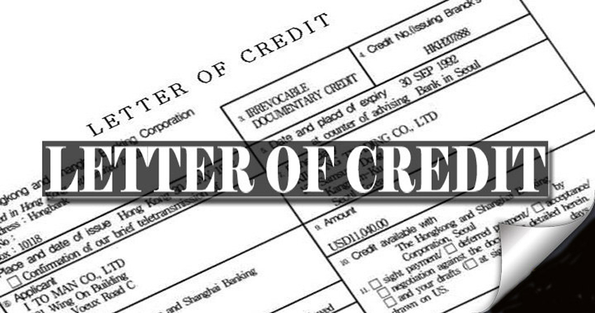 Mẫu letter of credit