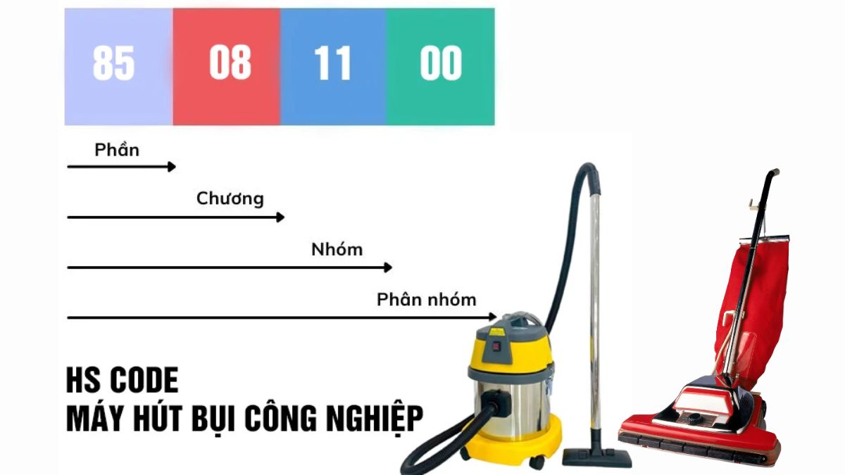 Mã HS code máy hút bụi và cách tính thuế nhập khẩu máy hút bụi