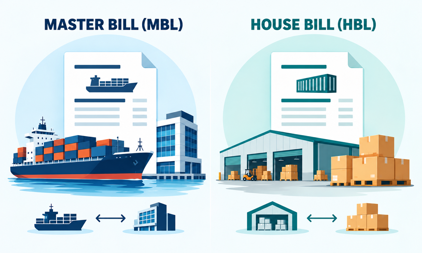Master Bill và House Bill là gì