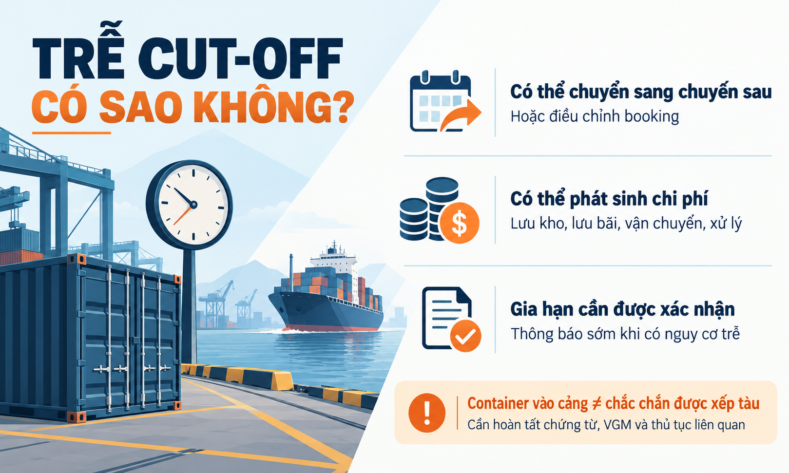Những lưu ý cần biết về cut off time